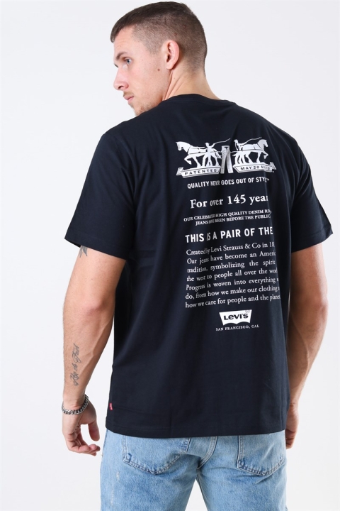 Levis Relaxed Graphic T-Hemd 2H Text Mineral Black