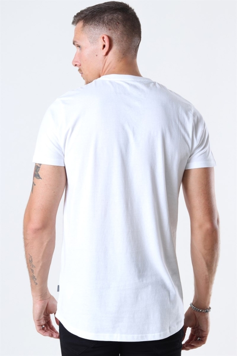 Solid Dew SS Long T-Hemd White