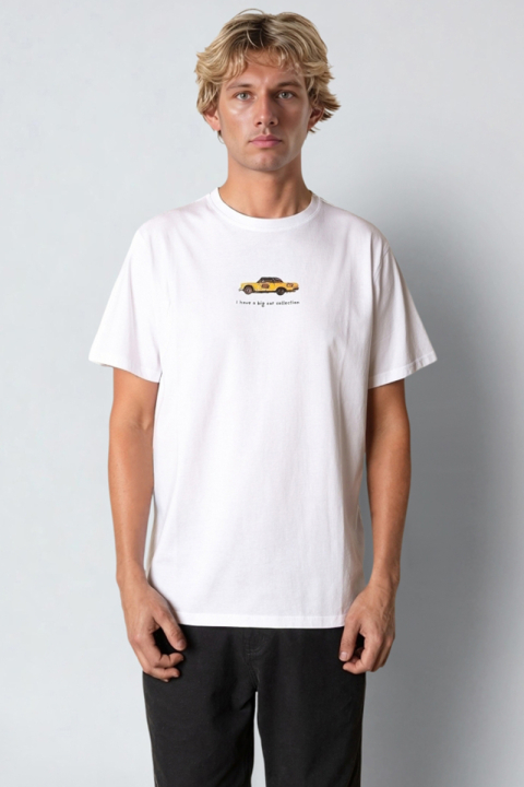 Fat Moose Car Collection T-Hemd White