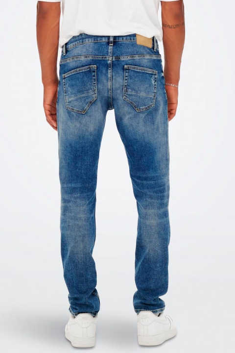 ONLY & SONS ONSWEFT REG M BLUE TRUETEMP 3034 JEANS Blue Denim