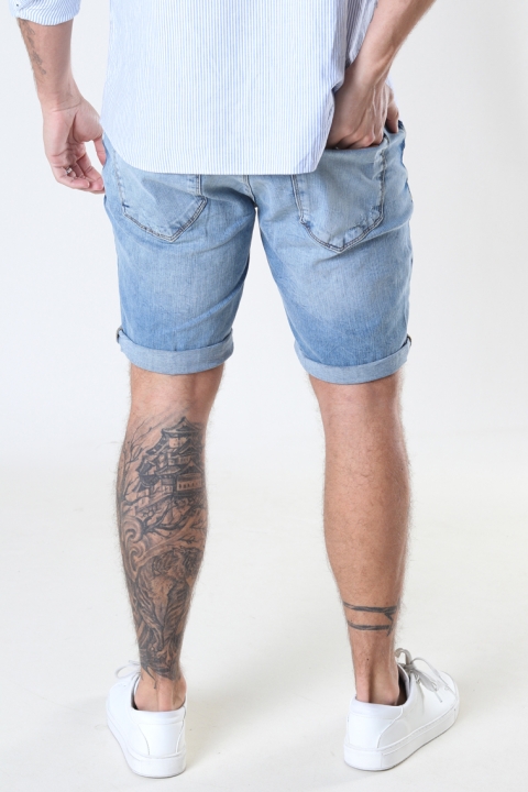 Clean Cut Copenhagen Chris Stretch Shorts 3002 Light Blue Denim