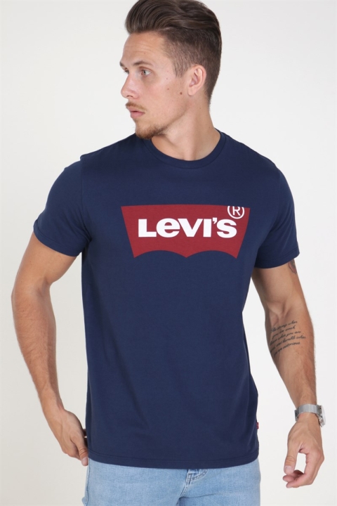 Levis Set-in Neck Graphic Dress Blue