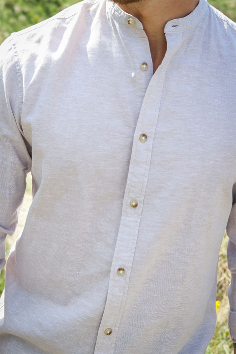 Jack & Jones Summer Band Hemd LS Crockery