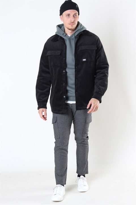 Urban Classics Corduroy Skjorte Jacke Black