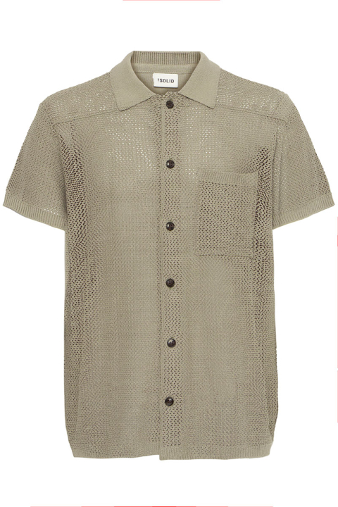Solid Petri Knit Pullover Vetiver