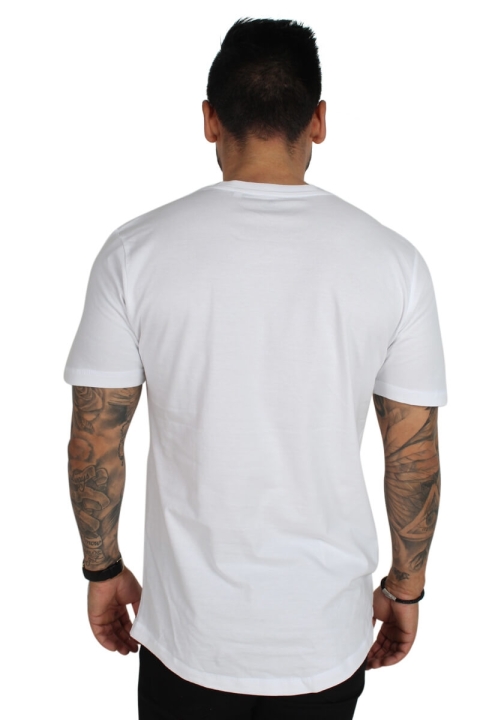 Liebhaveri Vintage Mens Longline T-Hemd hvid