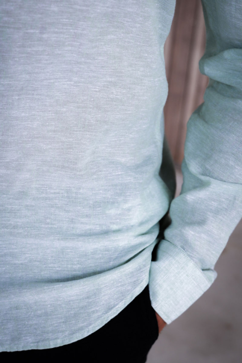 ONLY & SONS Caiden LS Linen Hemd Cashmere Blue