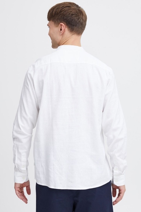 Allan China Linen Hemd White