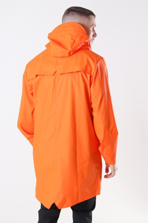 Rains Long RegnJacke Fire Orange