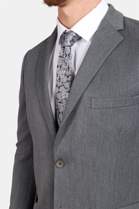 Solid Frederic Class Blazer Med Grey