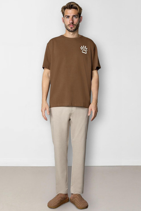Clean Cut Copenhagen Michael organic T-Hemd Brown