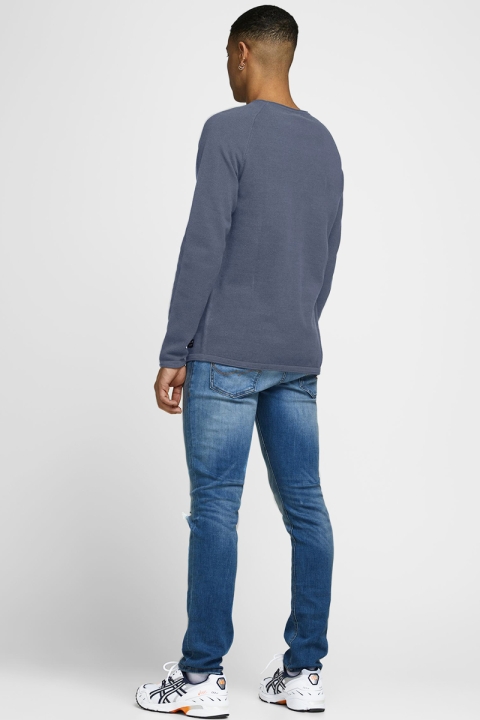 Jack & Jones HILL KNIT CREW NECK Grisaille Twisted