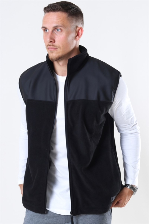 Rains Fleece Vest Black