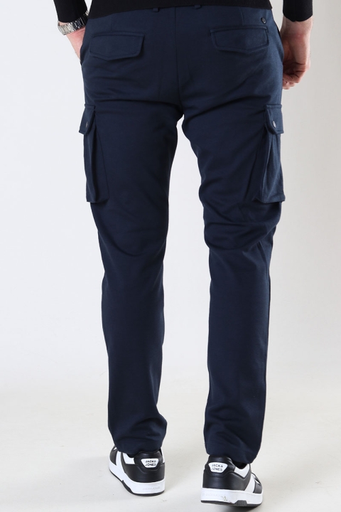 Clean Cut Copenhagen Milano Jersey Cargo Pants Navy