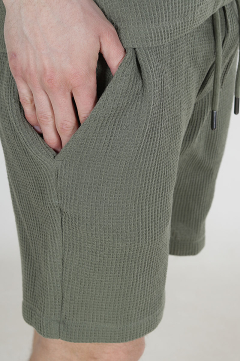 ONLY & SONS Bertil Waffle Shorts Deep Lichen Green