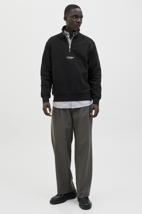 Jack & Jones Soho Sweat Half Zip Black