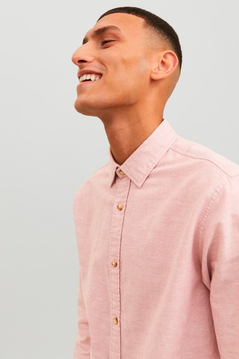 Jack & Jones Summer Linen Hemd LS Deauville Mauve