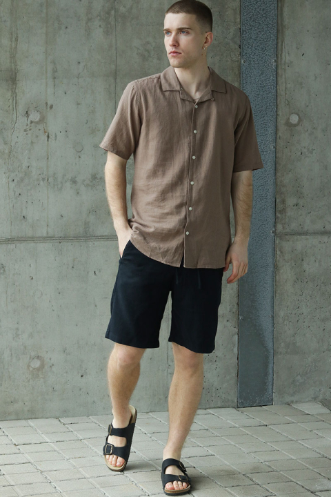 ONLY & SONS Caiden SS Resort Linen Hemd Fossil