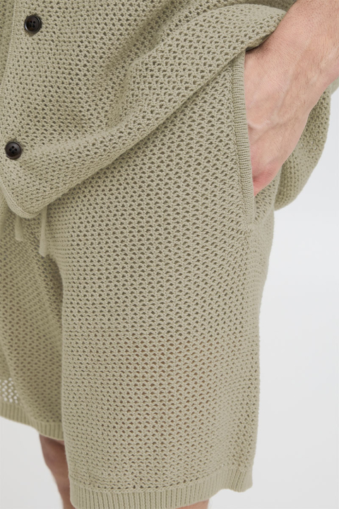 Solid Petri Knit Shorts Vetiver