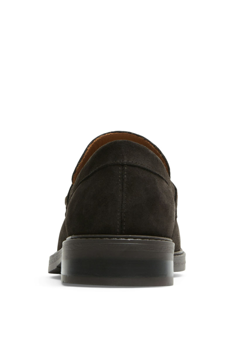 Selected Blake Suede Penny Loafer Demitasse