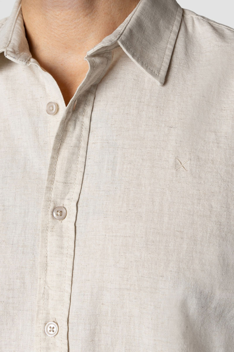 Clean Cut Copenhagen Luca Hemd LS Light beige