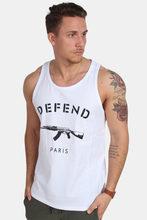 Defend Paris DebardeUhr Tank Top White