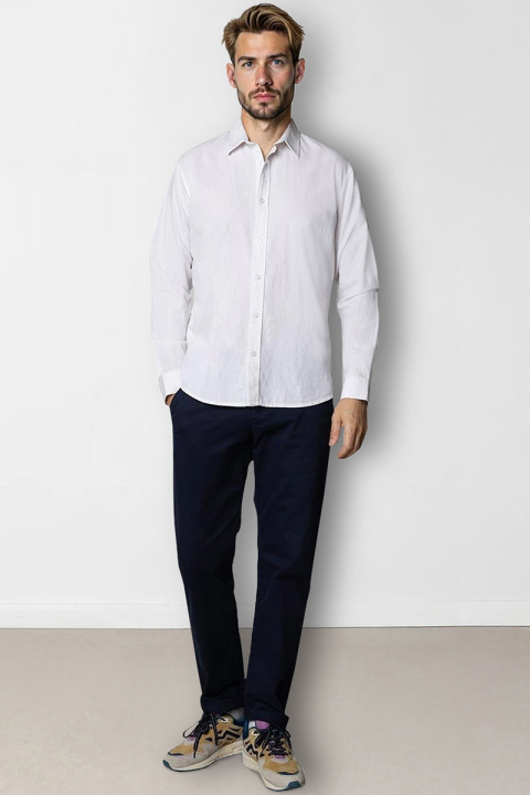 Clean Cut Copenhagen Luca Hemd LS White