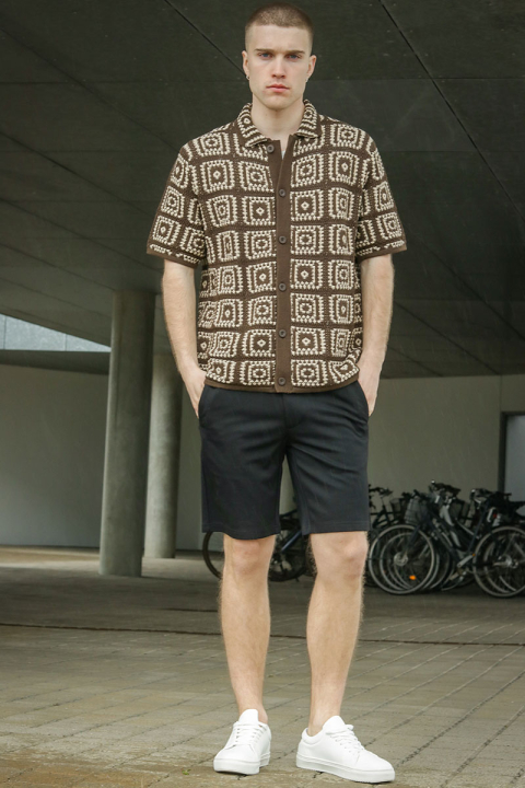 ONLY & SONS Bart Relaxed Fit SS Knit Hemd Demitasse