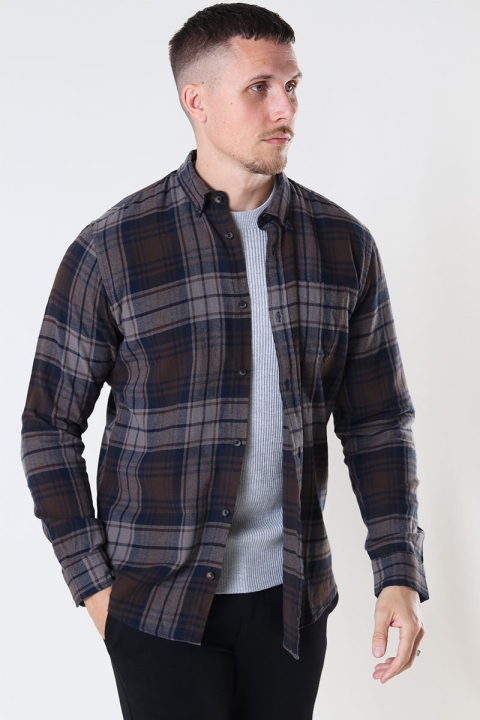 Jack & Jones CLASSIC CHECK Hemd L/S Black Coffee