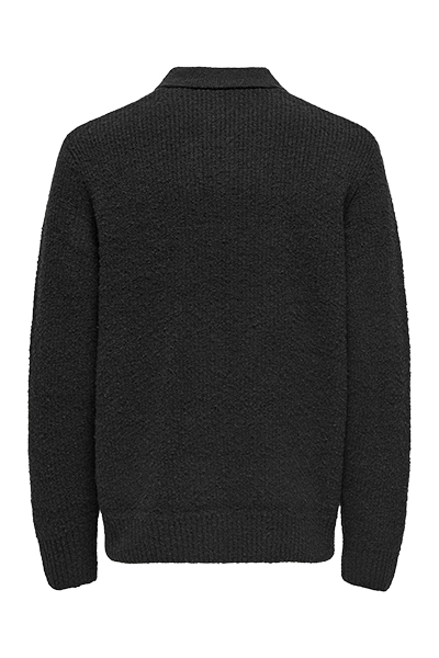 ONLY & SONS Dale Relaxed Fit Polo Knit Black