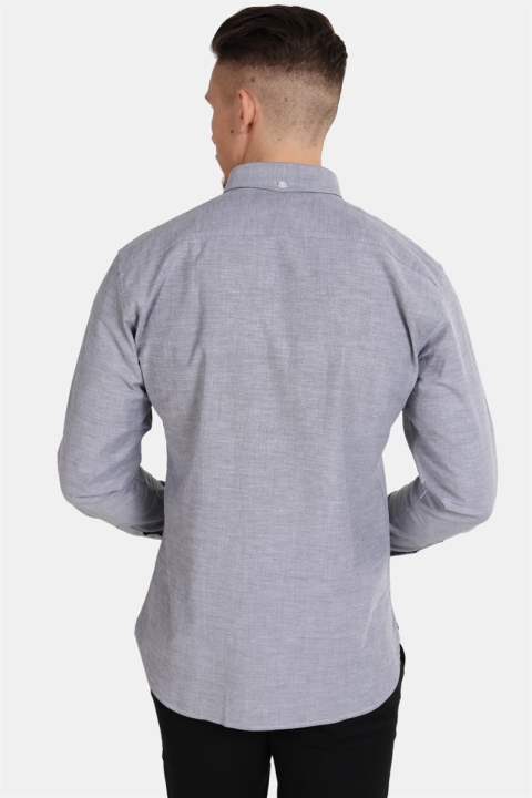 Clean Cut Oxford Plain Hemd Grey