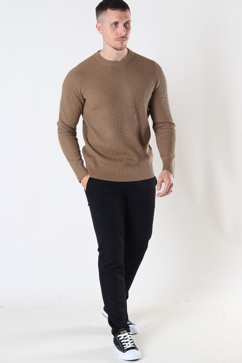 Jack & Jones JPRPERFECT KNIT CREW NECK SN Otter