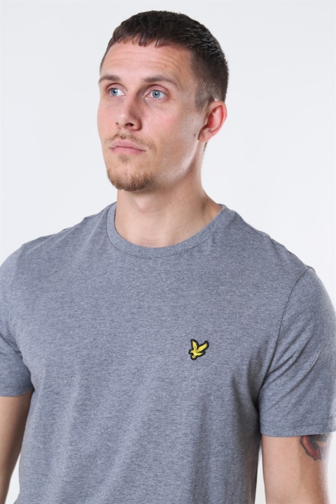 Lyle & Scott Crew Neck T-Hemd Mid Grey Marl