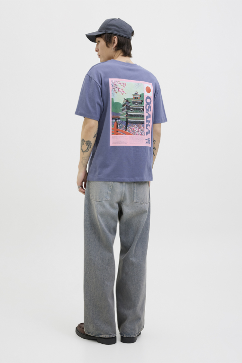 Jack & Jones Osaka Relaxed Fit Tee Nightshadow Blue