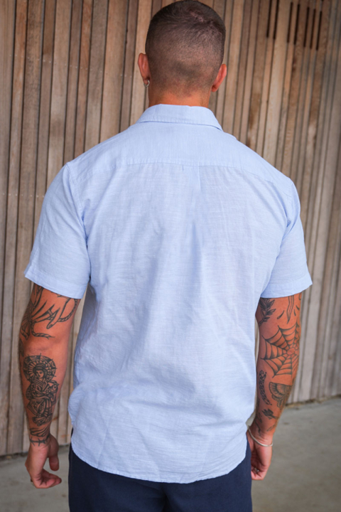 Jack & Jones Summer Hemd SS Chambray Blue