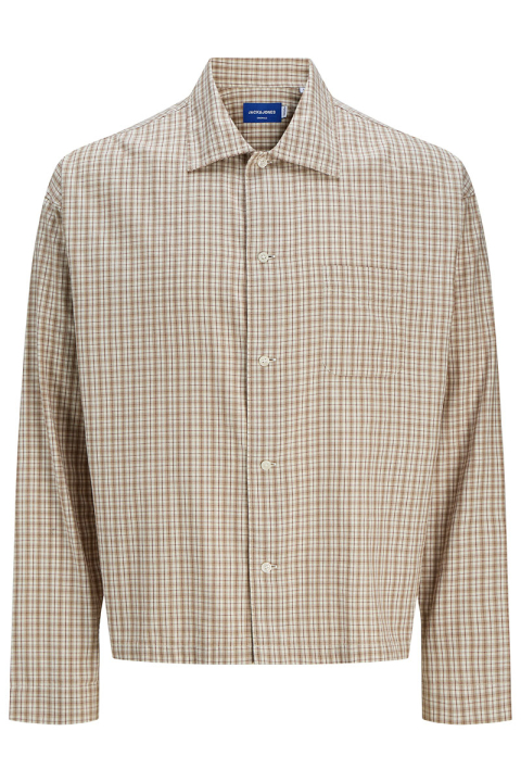 Jack & Jones Austin Loose Fit Check Hemd Crockery