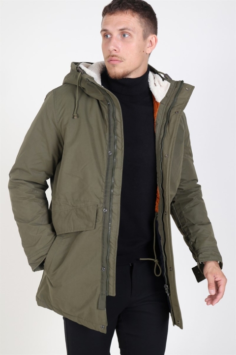 Jack & Jones Wetford Parka Jacke Olive Night