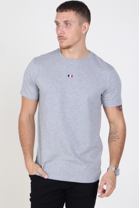 Les Deux Flag T-Hemd Grey Melange