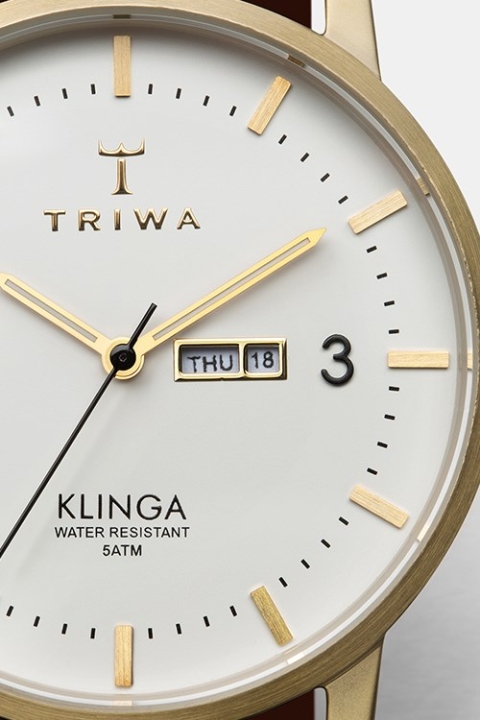 Triwa Ivory Klinga Uhr Gold Mesh