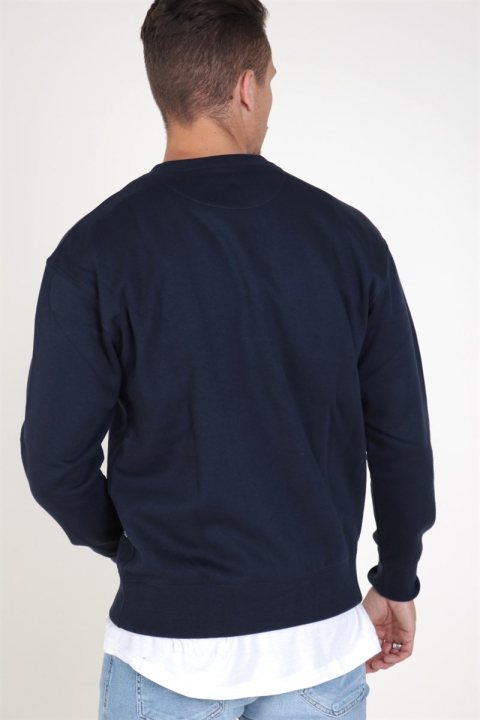 Jack & Jones Soft Sweatshirts Crew Neck Navy Blazer