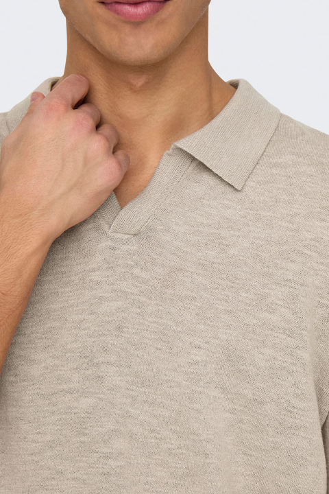 ONLY & SONS George Linen SS Polo String