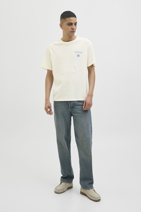 Jack & Jones Myk Relaxed Fit Tee Egret
