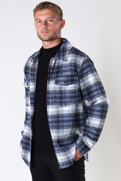 Jack & Jones JOROLLIE CHECK Hemd JACKET LS LN Crockery /CHECK