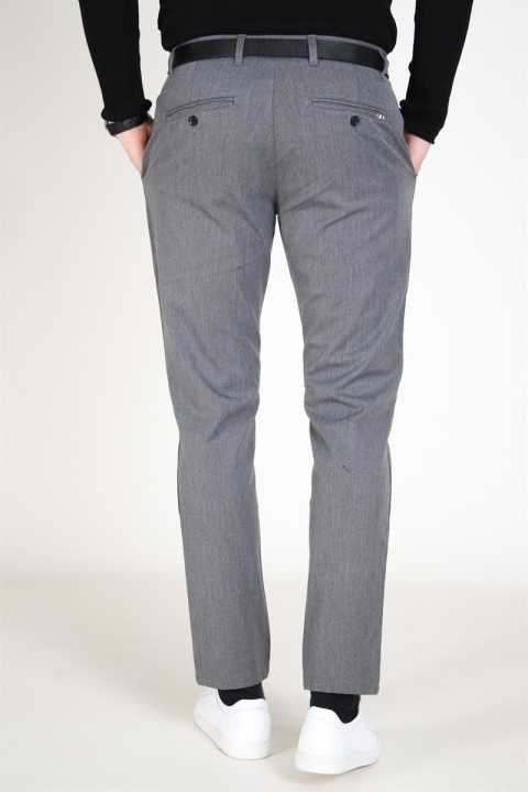 Solid Fred Pants Medium Grey Melange