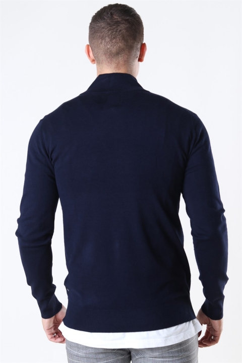 Jeff Argento Half Zip Stricken Navy