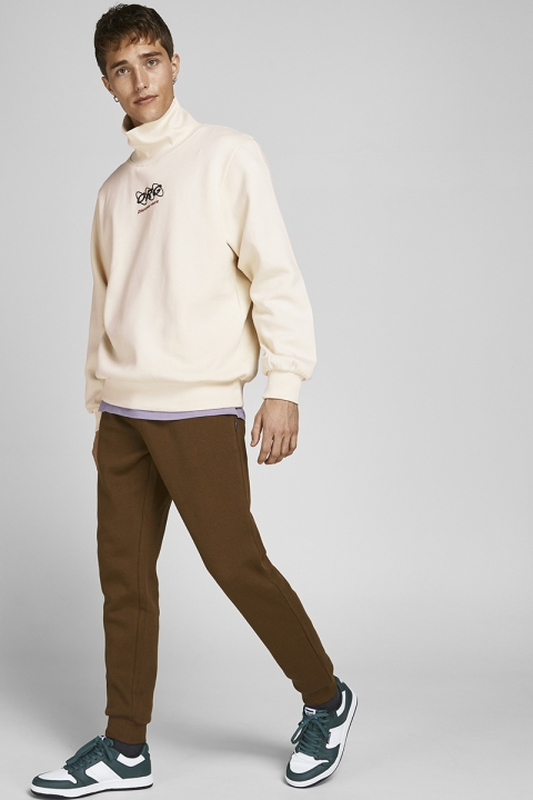 Jack & Jones JORELLIOT HIGH NECK SWEAT KA Turtledove