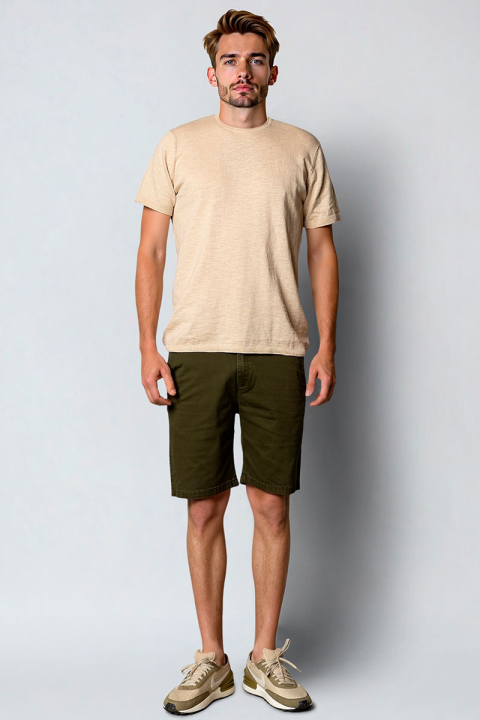 Clean Cut Copenhagen Milano twill shorts Army