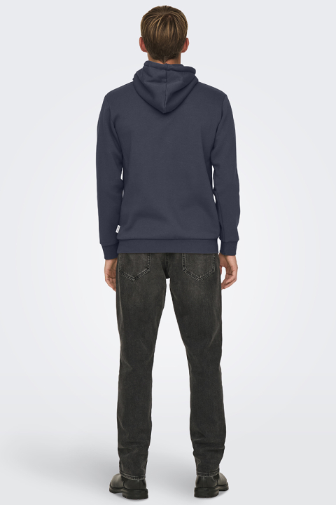 ONLY & SONS Ceres Hoodie Sweat Blue Nights