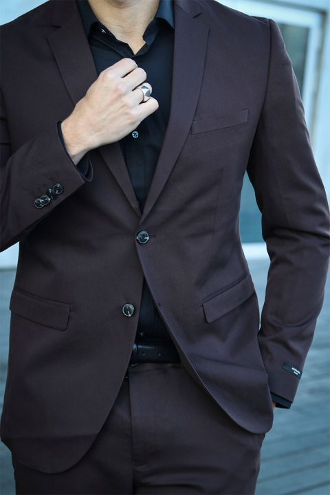 Jack & Jones Franco Anzug Mulch