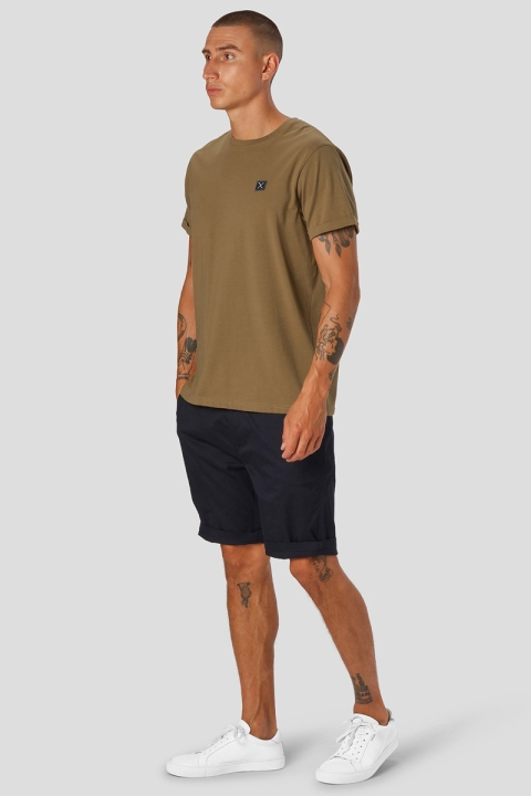 Clean Cut Copenhagen Basic Organic Tee Dark Camel